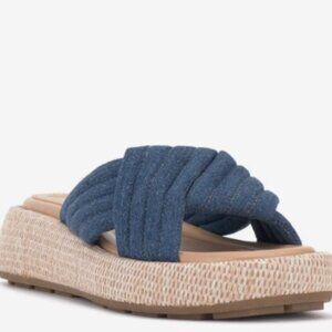 Vince Camuto Luesda Platform Sandal - Element Indgio (Denim Blue)